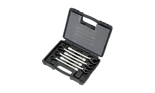 Open joint ring wrench set, 150mm